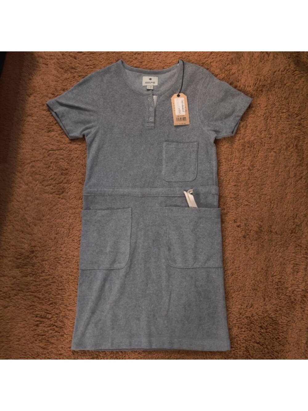 NWT Snow Peak soft pile/terry cloth dress - made in Japan